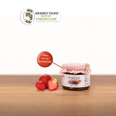 Çilek Reçeli 350g (Şekersiz Elma Suyu ile Tatlandırılmış)