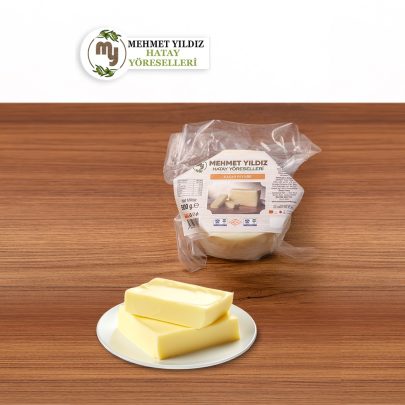 500 gram ambalajında doğal Hatay kaşar peyniri.