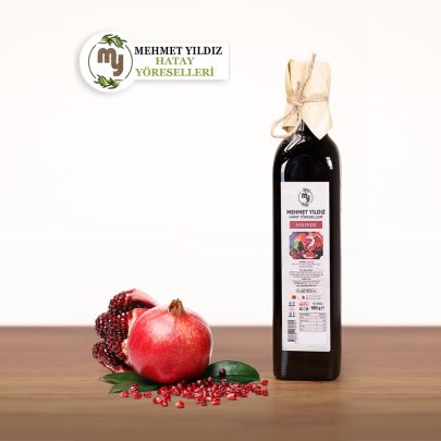 680 gramlık cam şişede katkısız ve doğal Hatay nar ekşisi.